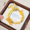 Tienda de Oro Puzuo Mismo Estilo Sha Oro Dinero de los Cinco Emperadores Pulsera Frutal Atrapada Nuevo Estilo Chino Estilo Nacional Estrella Pez Pequeño Pulsera