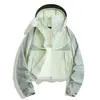 Chaqueta de Protección UV para Exteriores para Ciclismo, Ropa de Verano Ligera y Transpirable con Capucha para Protección Solar para Mujer