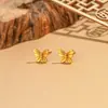 Aretes de Cruz, Mariposa y Trébol de Cuatro Hojas para Mujer, Moda Personalizada Nuevo Estilo 2026, Elegantes Aretes de Lujo Ligero, Regalo para Novia