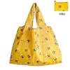 En Stock Bolso de Almacenamiento de Tela Oxford Encriptada Ecológico Portátil Plegable Bolsa de Compras para Supermercado Bolso Tote para Mujer Bolso de Mano para Regalo