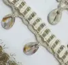 Flecos Costillas Costura 100% a Mano Lentejuelas de Concha Cuentas Encaje Sombrero Borde Decorativo Falda Estilo Guofeng Accesorios para Ropa