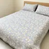 Novo Conjunto de Três Peças para Cama Estampado Espesso com Fronhas Lençol Estilo Capa de Cama para Casa Casal Antiderrapante Conjunto de Capa de Cama Venda por Atacado