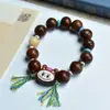 Cuentas de Raíz de Bodhi Doradas Púrpuras de Alta Densidad y Alto Aceite, Ábaco, Dados DIY, Pulsera, Pulsera Artística para Pareja