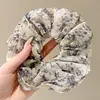 Elástico de Cabelo Oversized Estilo Coreano Intestino de Porco, Corda de Cabelo Versátil com Renda de Bolinhas, Elástico para Rabo de Cavalo Alto, Elástico de Borracha, Acessório de Cabelo de Alta Qualidade