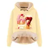 Sudadera con Capucha y Cordón de Manga Larga Holgada Casual de Gran Tamaño para Otoño e Invierno, Composito de Imitación de Algodón, Lana de Cordero, Hombro Caído
