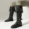 Site Independente Comércio Exterior Transfronteiriço Novas Botas Masculinas Retrô Medieval Renascentista Halloween Tamanho Plus Europeias e Americanas