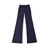 Pantalones Casuales de Color Sólido Estilo Chica Picante de Cintura Baja con Cordón y Lazo Ligeramente Acampanados para Mujer, Ajustados, para Yoga, Fitness, Pegados a la Cadera, de Longitud Completa
