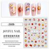 Nuevos Explosiones Rojas de Internet Dopamina Gomitas Pegatinas para Uñas Caricatura Divertida Linda Corazón de Amor Flor Flor Pegatinas para Uñas DIY