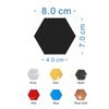 Adhesivos de pared de espejo acrílico hexagonal explosivo transfronterizo tridimensional DIY autoadhesivos decoración del hogar adhesivos de pared de fondo