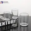 Copo de Vidro Transparente Espessado Personalizado para Velas Aromáticas DIY Caseiro Copo de Vidro Cilíndrico Espessado para Velas Aromáticas
