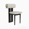 Mesa de Comedor Deli Pizarra Travertino Estilo Francés para Uso Doméstico en Departamentos Pequeños, Mesa de Comedor Rectangular Semicircular de Lujo Ligero Color Crema