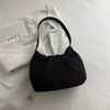 Bolso de hombro para mujer, simple y versátil, estilo coreano de nicho 2026, suave bolso de axila de color liso plisado, bolso de mano simple