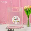 Sacola de Presente Volta às Aulas para Jardim de Infância, Embalagem de Lembrancinha de Formatura Feliz para Crianças, Sacola de Presente para Compartilhar, Transparente Cor Macaron