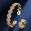 Conjunto de Anillo y Pulsera Abrible con Circonita Incrustada de Cara Sonriente de Lujo Ligero Europeo y Americano para Mujer Moda Versátil Tendencia de Personalidad Accesorios TEMU