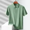 Camisa Polo Sin Costuras de Nylon Seda de Hielo, Artículo Popular para Transmisión en Vivo, Recomendación Principal: Modelo 6688, Modelo 1199, Camiseta sin costuras Cy6688Polo