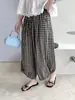 26 Pantalones Anchos Nuevos de Mujer para Principios de Otoño Cintura Alta Cintura Elástica Cordón Pantalones Linterna Sueltos de Pierna Ancha para Mujer Pantalones Casuales
