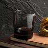 Vaso de Cristal Simple de Colores para Whisky con Cubierta de Cuero, Copa de Cóctel de Cristal con Fondo Grueso, En Stock de Fábrica