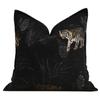 Mesa de Cabeceira Estilo Vintage, Almofada de Sofá para Sala de Estar Estampada de Leopardo de Alta Qualidade, Almofada, Quarto Modelo Preto Retro Estampado de Leopardo Atacado