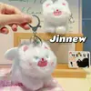 Venda quente desenho animado fofo animal de estimação de pelúcia com cabelo frito pingente de boneca rede popular acessórios para pendurar na bolsa gatinho com cabelo frito presente atacado