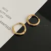 Brincos de Círculo Primavera e Verão Femininos Simples Novos Modernos Brincos Argola Design de Nicho Brincos de Círculo de Alta Qualidade