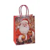 Bolsa de Regalo para Fiesta Bolsa de Regalo de Papá Noel Bolsa de Papel Kraft Bolsa Tote Impresa Bolsa Plegable de Almacenamiento al por Mayor
