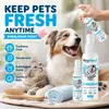 KineShineX Spray Refrescante para Mascotas para Gatos y Perros, Cuidado Universal del Pelaje, Fresco y Desodorante, Spray de Fragancia sin Enjuague