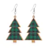 Exclusivo transfronterizo para Amazon Pendientes de gancho para oreja de árbol de Navidad personalizados creativos Pendientes de moda europeos y americanos para mujer