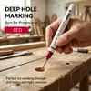 Marcadores de colores de punta larga para agujeros profundos transfronterizos, bolígrafos marcadores impermeables para sitios de construcción y accesorios de baño, marcadores para carpintería al por mayor