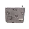 Bolsa de Cosméticos de Pana con Lunares Moda Retro Cara Sonriente Bolsa de Mano para Artículos de Aseo Estuche para Llaves Teléfono Cartera Lápices para Mujeres