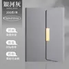 Caderno a5 logo personalizado escritório comercial caderno de alta aparência conjunto caixa de presente couro macio fivela planejador