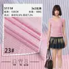 Tejido de Poliéster Acanalado 3*2, Tejido de Punto Elástico Ligero de Poliéster y Spandex de 180g para Camisetas