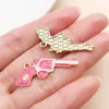 20 Estilos de Colgantes de Aleación de Esmalte Rosa/Marrón de Dibujos Animados Sombrero Vaquero Occidental, Bolsa de Dinero, Cabeza de Vaca, Botas Accesorios para Joyería DIY