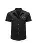 Nueva Camisa de Trabajo de Manga Corta para Hombre de Verano, Casual para Exteriores, Transpirable, Cuello de Solapa, Color Sólido, Corte Delgado, Camisa de Negocios para Hombre