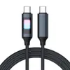 Cable de Datos Hollow Marquee Doble Tipo c 100W Cable de Carga Pd 27W Adecuado para Android Huawei Apple Cable de Carga Rápida