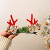 Pinza para el Cabello de Astas de Reno Navideño Accesorios para Tocados 2026 Nuevas Pinzas Laterales para Niños Pinzas Pequeñas Lindas Diadema Navideña