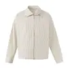 Camisa retro de estilo japonés Rumeng de dos piezas falsas a rayas de manga larga para hombre, otoño, holgada, transpirable, casual, para el trabajo