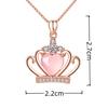 Venta al por mayor del fabricante Moda coreana Versátil Collar con colgante de flor de corona de piedra de hibisco Colgante moderno Mercado transfronterizo