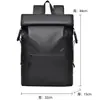 Mochila Transfronteriza para Hombre de Gama Alta para Viajes de Negocios Mochila de Gran Capacidad Moda para el Trayecto Diario Mochila con Cierre Enrollable para Laptop Mochila Escolar