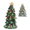 Decoraciones Navideñas de Nuevos Productos Transfronterizos Adornos de Mini Árbol de Navidad de Resina Europea Decoraciones de Escritorio para Fiestas