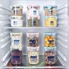 Frasco de Plástico Sellado Hogar Refrigerador Transparente Frasco para Conservar Fresco Cocina Grano Frasco de Almacenamiento a Prueba de Humedad Caja de Almacenamiento para Té