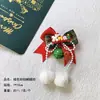 Novo Grampo de Cabelo Laço de Natal Crianças Bola Branca de Cabelo Papai Noel Rena Sino Grampo de Cabelo Adorno de Festa para Mulheres