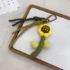 Pendente de Desenho Animado em Tecido Artesanal Estilo Coreano Chaveiro de Boneca de Planta Fofa Estilo Ins Charme de Bolsa Feminino