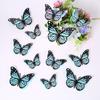 Papel Tapiz Decorativo Estéreo Mariposa Recortada en 3D Transfronteriza Doble Capa Textura Metálica Mariposa Simulada Mixta Pegatina de Pared