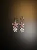 Collar y Pendientes de Flor de Zircón Rosa Dulce, Diseño de Nicho Ultra-Hada, Exquisita Cadena para Clavícula, Cadena para el Cuello Inspirada en el Diseño