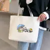 Bolsa de Lona Bolso para Estudiante Universitaria Bolso de Mano para Clase Gran Capacidad Bolsa de Compras Bolso Tote Versátil Venta al por Mayor Cabello
