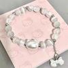 Pulsera Año Nuevo del Dragón 2024 para Mujer Pulsera Imitación Cinabrio Bollo de Dragón Nuevo Estilo Chino Joyería Estilo Chino Año del Dragón