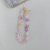 Cordão de Celular Dopamina de Inverno Novo Anti-Perda High-End Feminino Simples Flor de Pérolas Pulseira com Personalidade da Moda