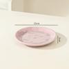 Prato de luxo leve estilo creme Prato cuspidor de osso Prato doméstico de cerâmica de grau alimentício Prato de bolo de lanche Prato Prato de armazenamento de mesa de jantar