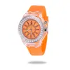 Relógio de pulso luminoso com strass LED, estilo Harajuku, tendência da moda coreana, para homens e mulheres, estudantes, casal, de gelatina, com ponteiro de quartzo