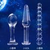 Plug Anal Jiulianzhu Vidro Cristal Sala dos Fundos Plug Anal Ferramenta Sexual Barra Gelo Fogo Suprimentos Sexuais Suprimentos para Adultos